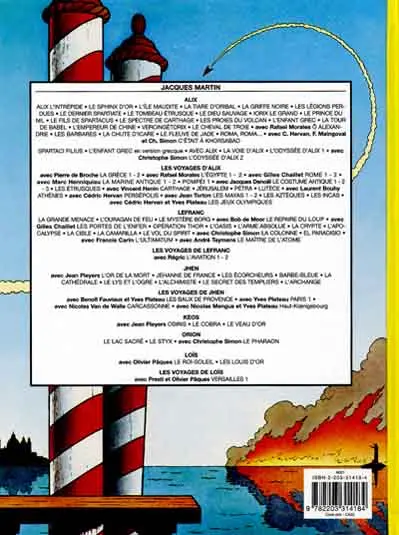 Verso de l'album Lefranc Tome 17 Le maître de l'atome