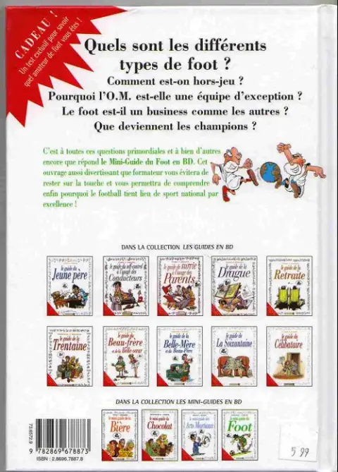 Verso de l'album Le Mini-guide ... Tome 22 Le mini-guide du foot