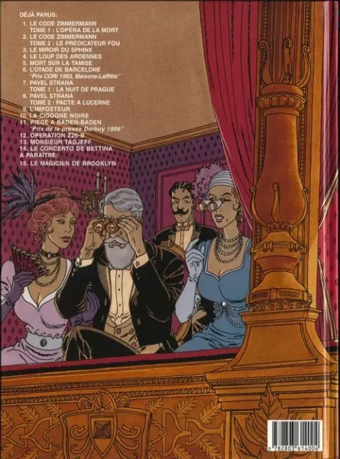 Verso de l'album Victor Sackville Tome 14 Le concerto de Bettina