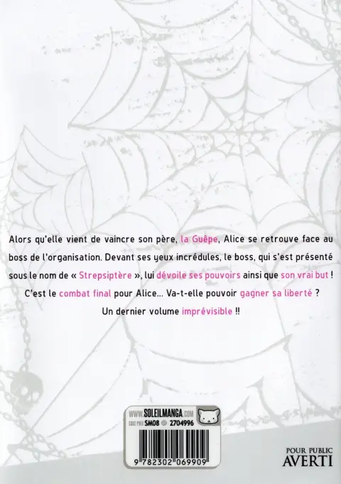 Verso de l'album Arachnid 14