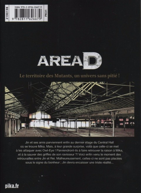 Verso de l'album Area D - Le Territoire des mutants 11 Adieu la ville des mutants