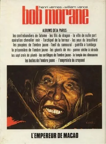 Verso de l'album Bob Morane Tome 27 L'empereur de Macao