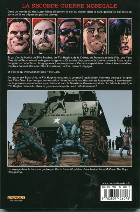 Verso de l'album The Boys Volume 15 Côte de Barbarie
