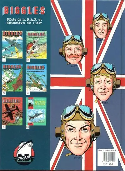 Verso de l'album Biggles Tome 6 Squadron Biggles