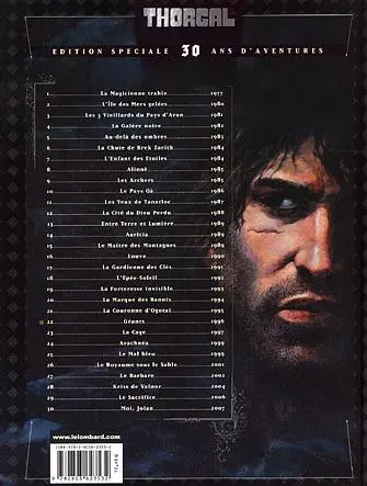 Verso de l'album Thorgal Tome 22 Géants