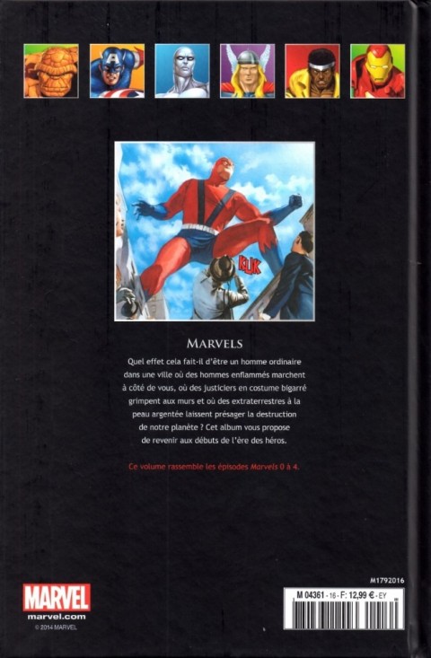 Verso de l'album Marvel Comics - La collection de référence Tome 16 Marvels