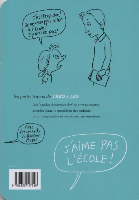 Verso de l'album Les petits tracas de Théo & Léa Tome 13 J'aime pas l'Ecole !