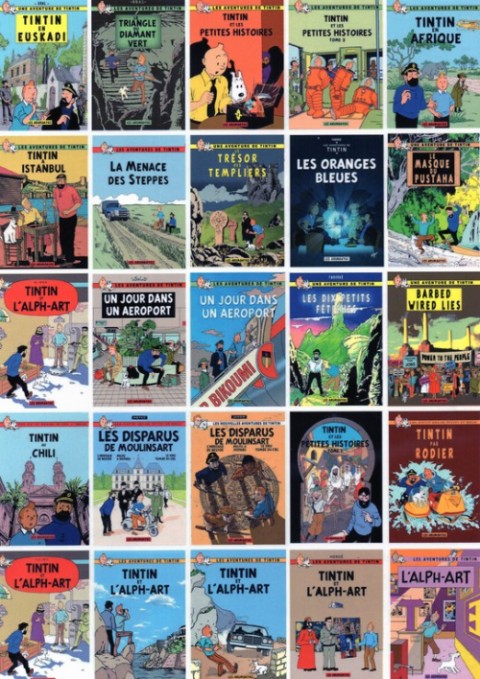Verso de l'album Tintin Tintin à Istanbul