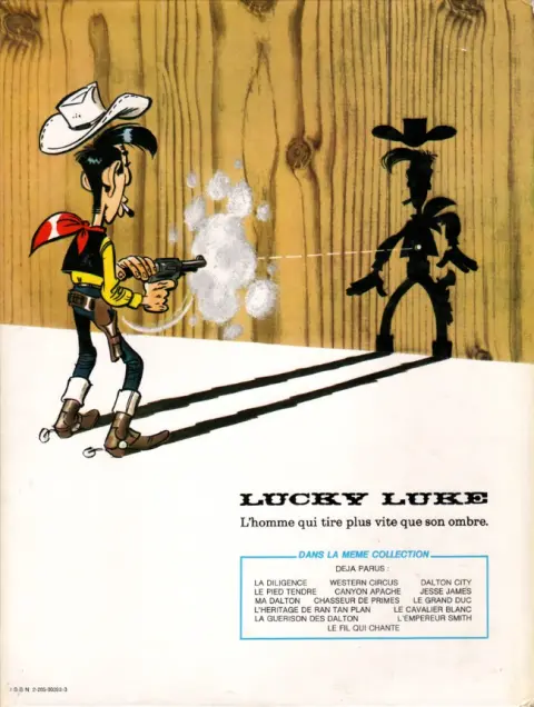 Verso de l'album Lucky Luke Tome 35 Jesse james