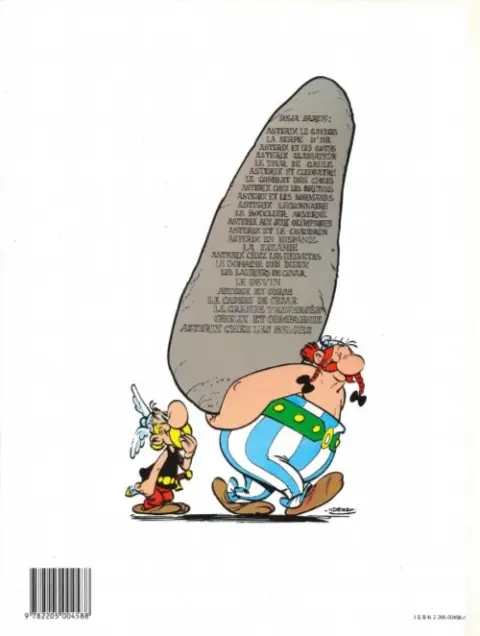 Verso de l'album Astérix Tome 15 La zizanie