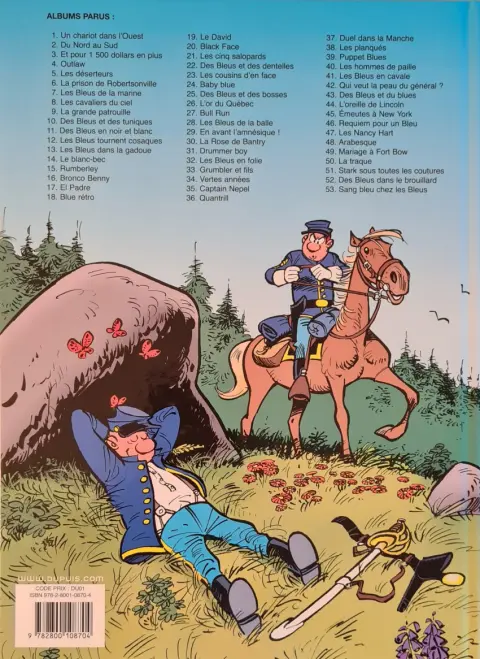 Verso de l'album Les Tuniques Bleues Tome 13 Les bleus dans la gadoue