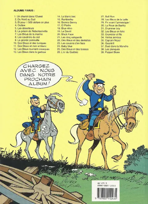 Verso de l'album Les Tuniques Bleues Tome 24 Baby blue