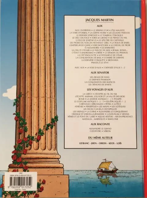Verso de l'album Alix Tome 32 La dernière conquête