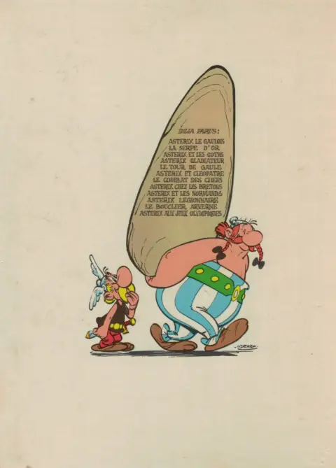 Verso de l'album Astérix Tome 11 le bouclier Arverne