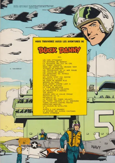 Verso de l'album Buck Danny Tome 16 Menace au nord