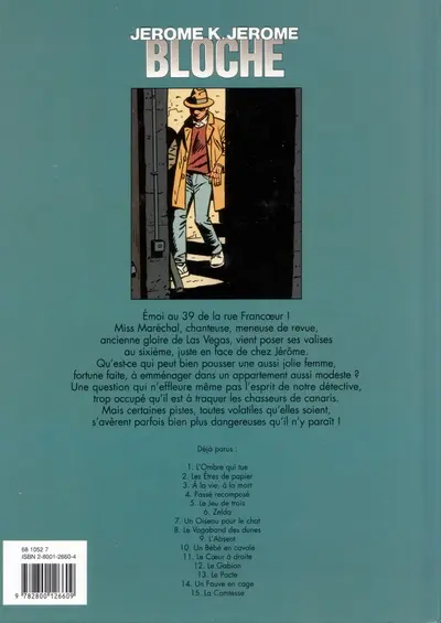 Verso de l'album Jérôme K. Jérôme Bloche Tome 13 Le pacte