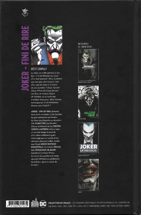 Verso de l'album Joker - Fini de rire