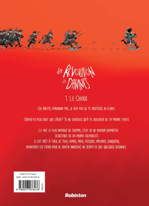 Verso de l'album La révolution des damnés 1 Le chaos