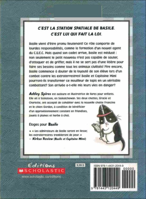 Verso de l'album Basile 2 Basile et Gordy le génie