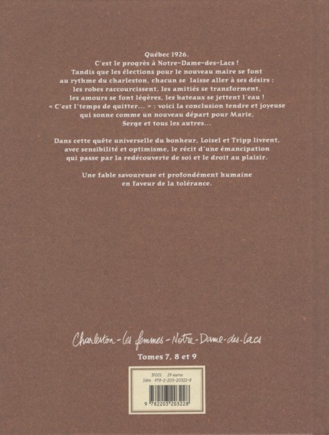 Verso de l'album Magasin général Livre 3