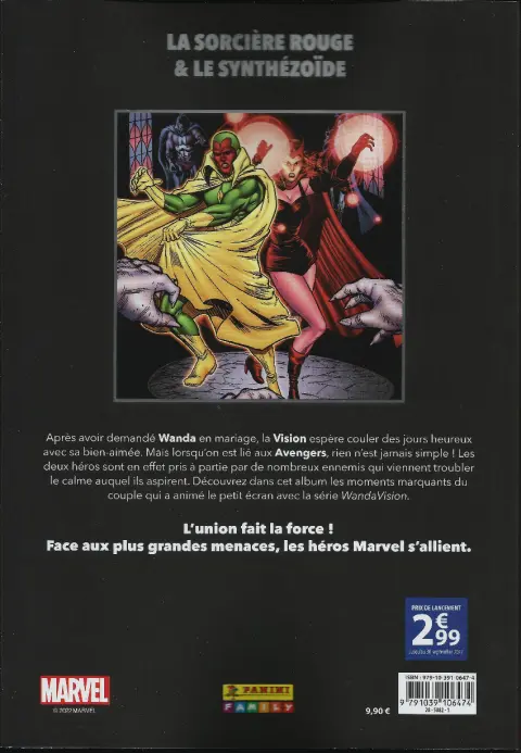 Verso de l'album Marvel - Les Grandes Alliances Tome 8 Wanda & Vision