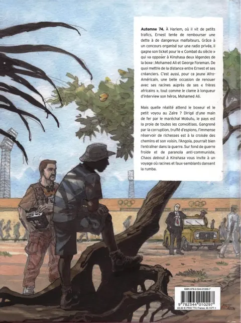 Verso de l'album Chaos debout à Kinshasa