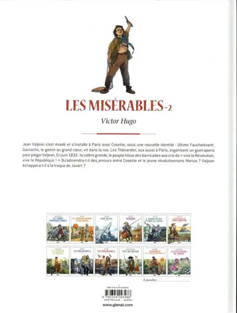 Verso de l'album Les Grands Classiques de la littérature en bande dessinée Tome 9 Les Misérables - 2