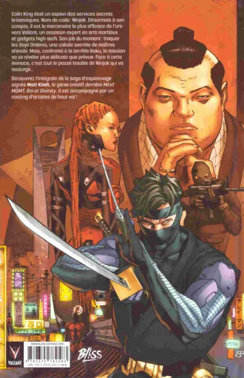 Verso de l'album Ninjak Intégrale