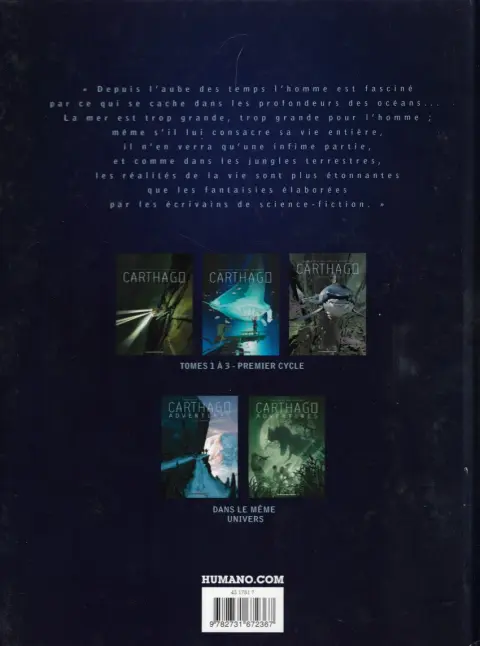 Verso de l'album Carthago Tome 3 Le monstre de Djibouti