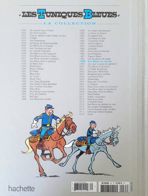 Verso de l'album Les Tuniques Bleues La Collection - Hachette, 2e série Tome 35 Les bleus en cavale