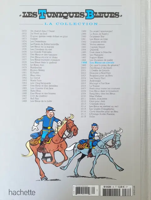 Verso de l'album Les Tuniques Bleues La Collection (Hachette) Tome 35 Les bleus en cavale