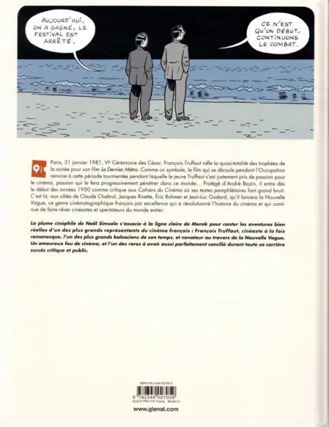 Verso de l'album François Truffaut