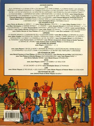 Verso de l'album Les Voyages d'Alix Tome 20 Les jeux olympiques