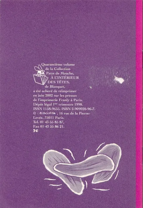 Verso de l'album À l'intérieur des têtes