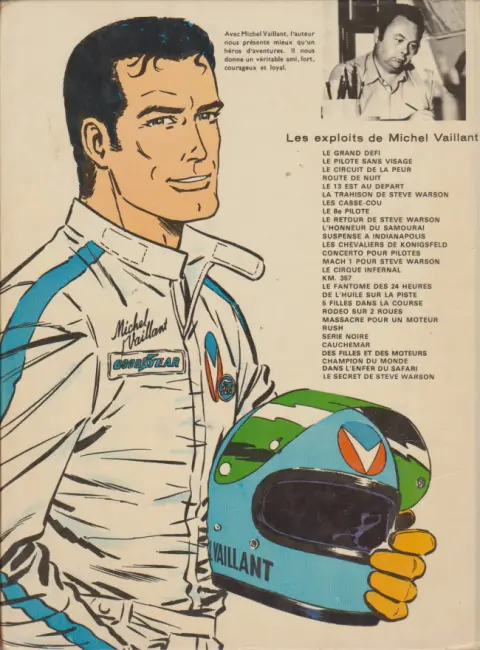 Verso de l'album Michel Vaillant Tome 20 Rodéo sur 2 roues