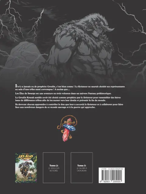 Verso de l'album Les élus de Swarga 1 Le Prophète Grozlin