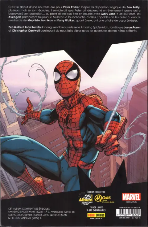 Verso de l'album Marvel Comics Tome 14