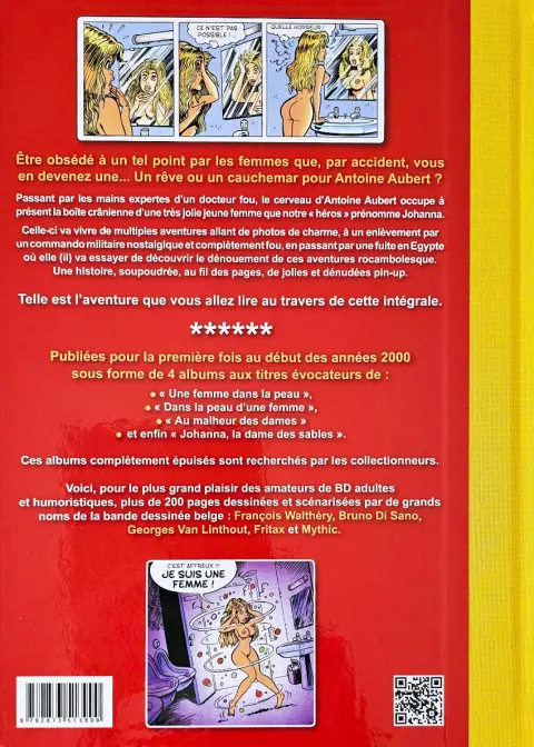 Verso de l'album Une femme dans la peau / Johanna Au bonheur des dames