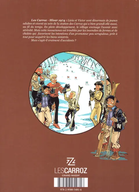 Verso de l'album Fanfoué présente 2 Menace(s) aux Carroz