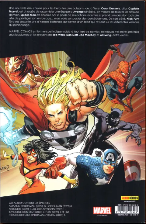Verso de l'album Marvel Comics (II) 01