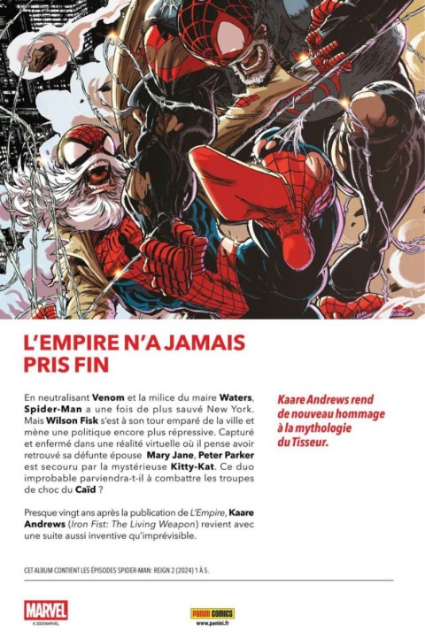Verso de l'album Spider-Man - L'Empire 2