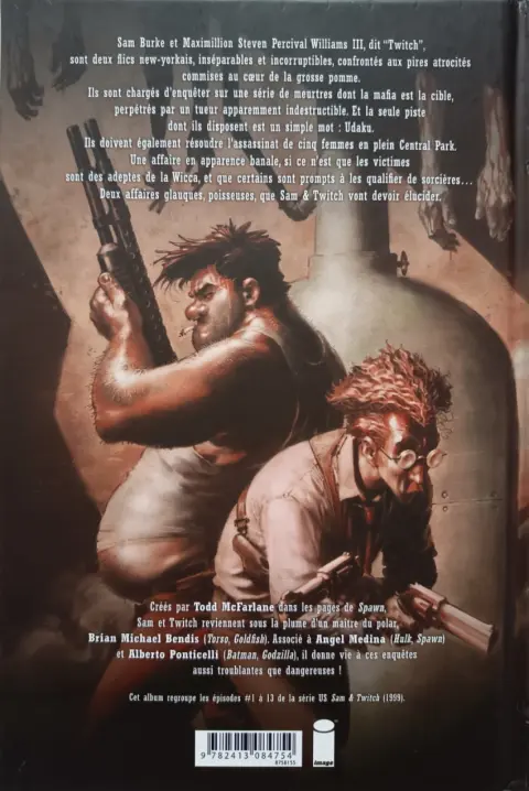 Verso de l'album Sam and Twitch / Sam & Twitch Delcourt Volume 1 Intégrale