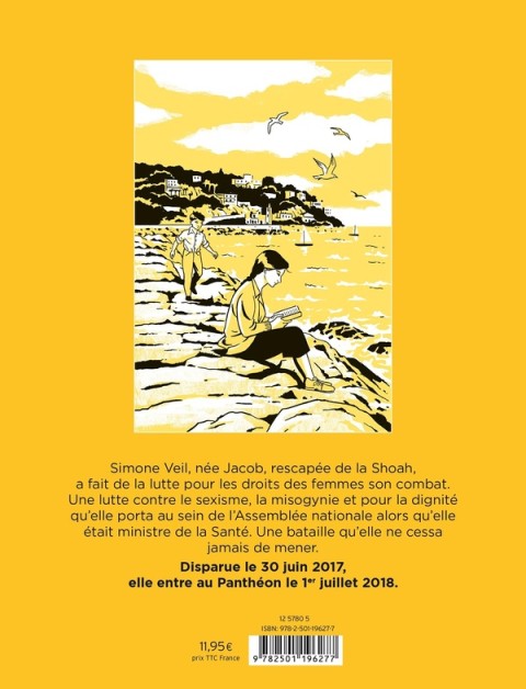 Verso de l'album Simone Veil - L'immortelle