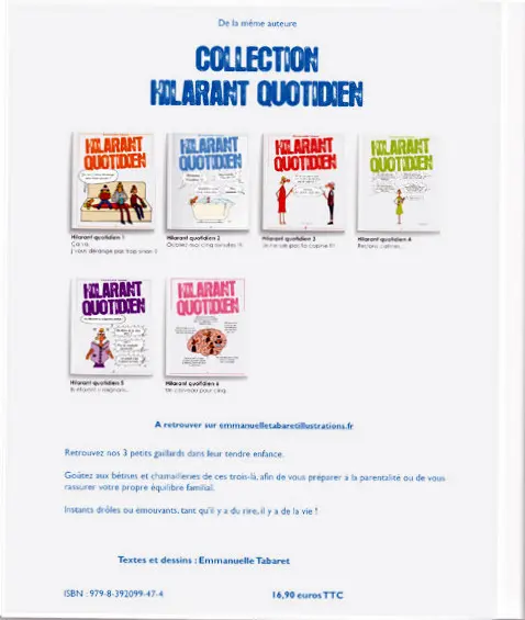 Verso de l'album Hilarant quotidien Enfance et réjouissances