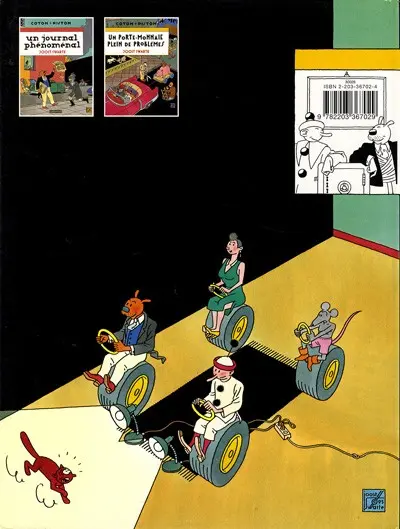 Verso de l'album Coton + Piston Tome 2 Un porte-monnaie plein de problèmes