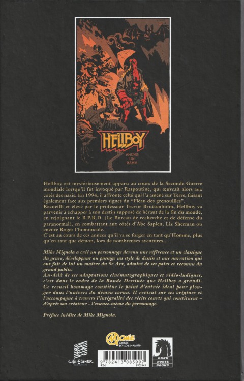 Verso de l'album Hellboy