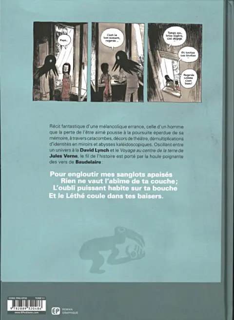 Verso de l'album Des fragments de l'oubli