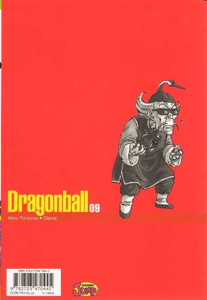 Verso de l'album Dragon Ball 09