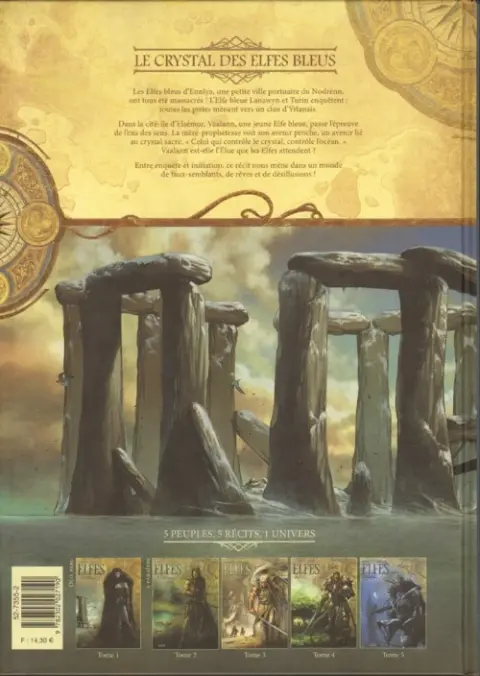 Verso de l'album Elfes Tome 1 Le Crystal des Elfes bleus