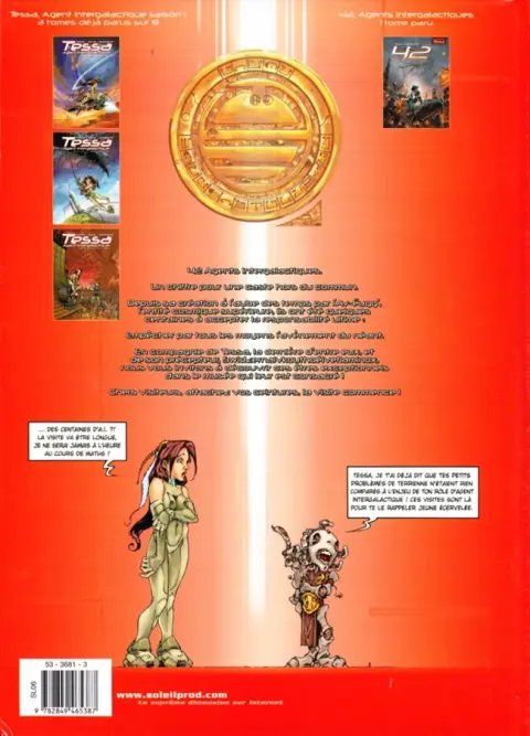 Verso de l'album 42 Agents Intergalactiques Tome 1 Nitaar